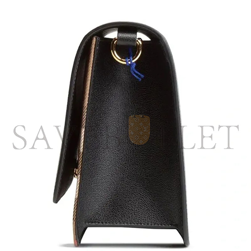 BURBERRY BLACK MACKFORD BAG (24*17*9cm)